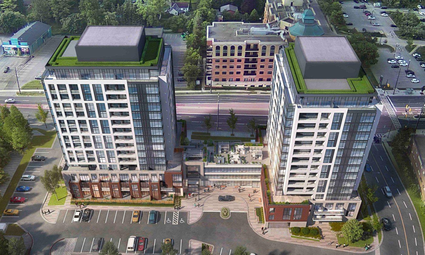 GCL Kingsley Square — mixed-use concrete project in Newmarket, ON, photo 2